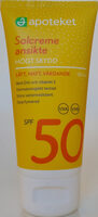Apoteket Solcreme ansikte SPF 50